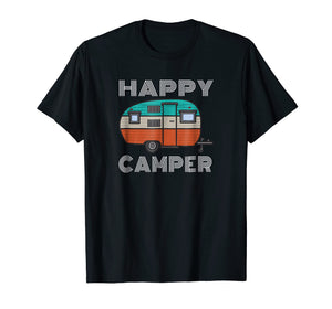 Camping Outdoor Camper Happy Camper Vintage Gift T-Shirt