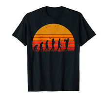 Load image into Gallery viewer, Evolution Golf Shirt Golfer Funny Retro T shirt Gilt
