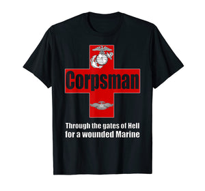 FMF 8404 Navy Corpsman T Shirt Eagle Globe Anchor