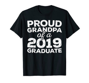 Mens Proud Grandpa Of A 2019 Graduate T-Shirt Class Graduation