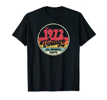 Load image into Gallery viewer, 1972 Vintage T Shirt, Birthday Gift Tee. Retro Style Shirt.
