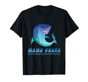 Mothers Day Shirts for Mom Mama Shark Cute Tee Shirt