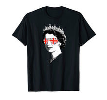 Load image into Gallery viewer, Elizabeth II Sunglasses TShirt British Crown Union Jack Meme
