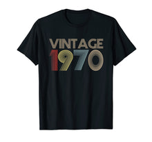 Load image into Gallery viewer, 49th Birthday Gift Idea Vintage 1970 T-Shirt Distressed
