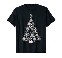 Load image into Gallery viewer, Winter Snowflake White Christmas Tree T-shirt
