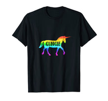 Load image into Gallery viewer, LGBT Proud Guncle Unicorn Shirt
