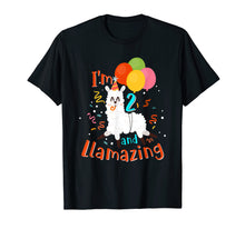Load image into Gallery viewer, Amazing 2nd Birthday Llama Shirt I'm 2 and Llamazing Shirt
