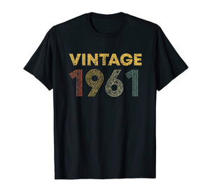 58th Birthday Gift Idea Vintage 1961 T-Shirt Men Women