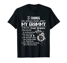 Load image into Gallery viewer, 5 things you should know about my grammy T-shirt
