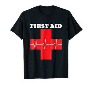 First Aid Red Cross T-Shirt | Lifeguard Staff T Shirt