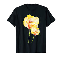 Load image into Gallery viewer, California Poppies Watercolor Flowers Cool Shirt Gift
