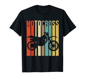 Cool Vintage Motocross Dirt Bike Silhouette T-Shirt