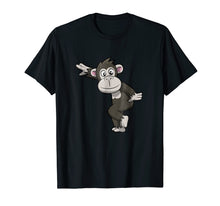 Load image into Gallery viewer, Gray Monkey With Light Gray Face Dancing Monkey T-shirt
