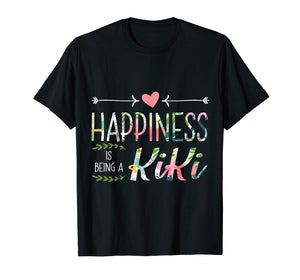 Happiness is being a kiki dad gift Flower T shirt
