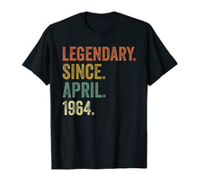 Load image into Gallery viewer, Vintage April 1964 Tshirt, 55th Birthday Men Women T-Shirt
