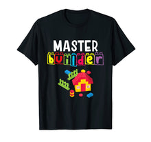 Load image into Gallery viewer, Master Builder Building Blocks Brick Builders Toys Shirt
