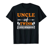 Load image into Gallery viewer, Mens Proud Uncle Of Twins T-Shirt Gift Father's Day
