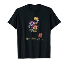 Load image into Gallery viewer, Fun Pansy T-Shirt Floral Men Women T-Shirt
