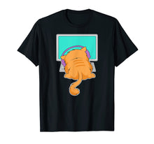 Load image into Gallery viewer, House Cat Owner Gamer Headphone Screen Player Kitten T-Shirt
