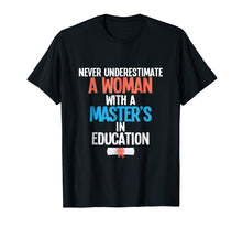 Load image into Gallery viewer, Funny Masters in Education Degree Graduation Gift Women MeD
