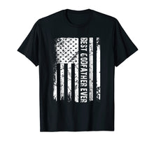 Load image into Gallery viewer, Best Godfather Ever American Flag Tshirt Fathers Day Gift
