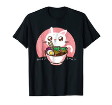 Load image into Gallery viewer, Kawaii Japanese Ramen Noodles Shirt Anime Cat Lover Gift
