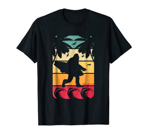 Bigfoot Shirt Surfing Surf Retro Vintage Men Women Kids Gift