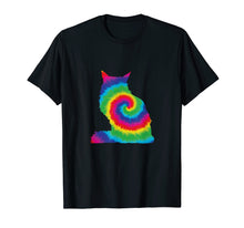 Load image into Gallery viewer, Tie die kitty shirt - Maine Coon cat tye dye t-shirt
