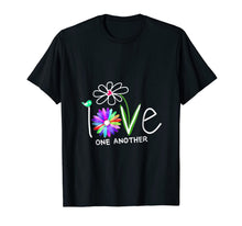 Load image into Gallery viewer, Hippie Daisy Flower Bird Love One Another T-Shirt
