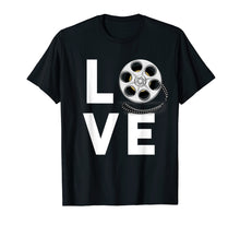 Load image into Gallery viewer, I Love Movies T-Shirt Gifts for Film Lovers, Students &amp; Fans
