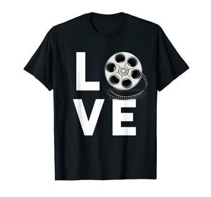 I Love Movies T-Shirt Gifts for Film Lovers, Students & Fans