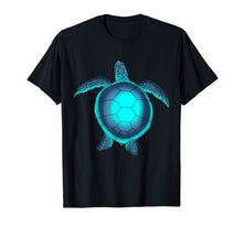 Load image into Gallery viewer, Turquoise Blue Sea Turtle Watercolor Lover Gift Cool T-shirt
