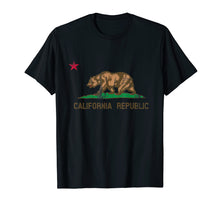 Load image into Gallery viewer, California State Flag Vintage Distressed T Shirt
