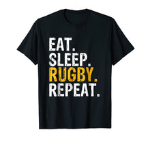 Load image into Gallery viewer, Eat Sleep Rugby Repeat Gift T-Shirt

