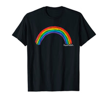 Load image into Gallery viewer, HUMAN Rainbow LGBT Pride Tshirt for Gay Boys Lesbian Bi Tran
