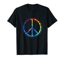 Load image into Gallery viewer, Peace Sign Tie Dye Shirt Hippie Costume for Men &amp; Women
