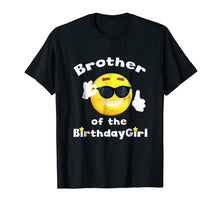 Load image into Gallery viewer, Brother Of The Birthday Girl TShirt Emoji Shirt B-Day
