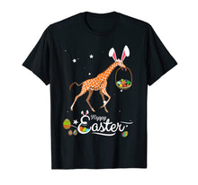 Load image into Gallery viewer, Cute Easter Giraffe with Bunny Ears and Eggs T Shirt
