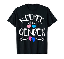 Load image into Gallery viewer, Keeper of Gender Reveal Baby Announcement Party Idea T-Shirt

