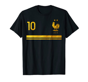 France Football Jersey Equipe de France Golden T-Shirt