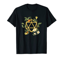 Load image into Gallery viewer, Geeky Polyhedral D20 Dice Set Plant Nerdy T-Shirt
