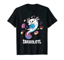 Load image into Gallery viewer, Snaxolotl T-Shirt Funny Kawaii Axolotl Shirt Food Lover Gift
