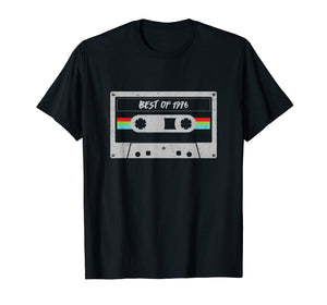 Cassette 43th birthday Gift Men Women Best of 1976 T-Shirt