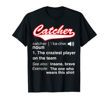 Load image into Gallery viewer, Softball, Baseball Catcher T shirt,Vintage funny Definition

