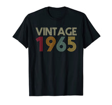 Load image into Gallery viewer, Happy 54th Birthday Vintage 1965 T-Shirt 54th years old
