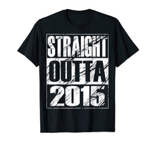 Load image into Gallery viewer, Funny Straight Outta 2015 4th Birthday T-shirt Vintage Gift
