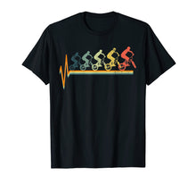 Load image into Gallery viewer, BMX T-Shirt Heartbeat Tshirt Biker Stunt Tee Love Gift
