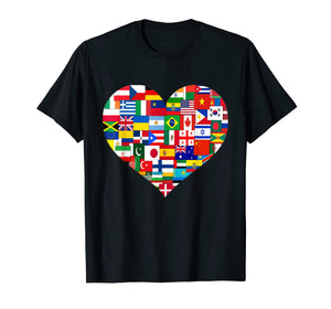 Flags of the Countries of the World,International Gift Shirt