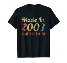 Load image into Gallery viewer, 16th Birthday Gift T-Shirt For Boys &amp; Girls Born In 2003
