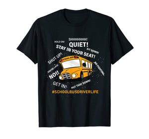 Funny Yellow School Bus Driver Shirt | Gift Men Women Humor